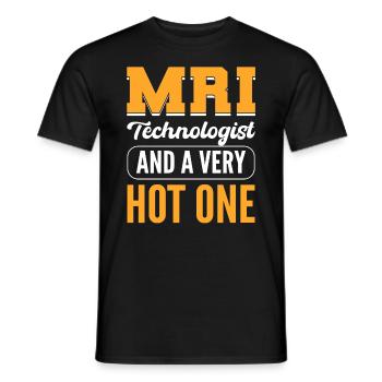 MRI Technologist And A Very Hot One Radiologie - Männer T-Shirt - Schwarz - Vorne - AI Model Male 178 light (178cm)