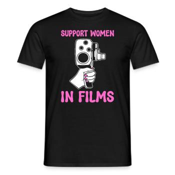 Lustiger Filmproduzent Filmemacher - Männer T-Shirt - Schwarz - Vorne - AI Model Male 178 light (178cm)