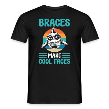 Lustiger Kieferorthopäden Zahnarztpraktiker - Männer T-Shirt - Schwarz - Vorne - AI Model Male 178 light (178cm)