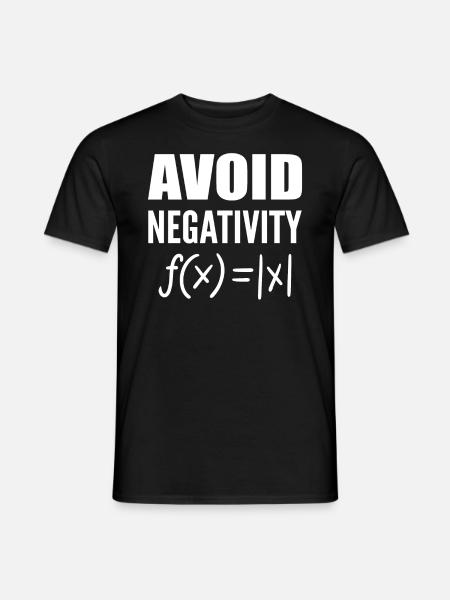 Avoid Negativity Mathematikprofessor - Männer T-Shirt - Schwarz