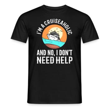 Kreuzfahrtschiffleben Tourist - Männer T-Shirt - Schwarz - Vorne - AI Model Male 178 light (178cm)