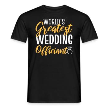 Lustige Hochzeitsoffizierin Richter - Männer T-Shirt - Schwarz - Vorne - AI Model Male 178 light (178cm)