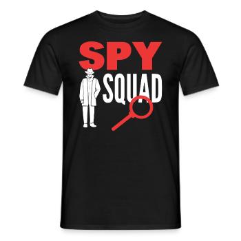 Spy Squad Privatdetektiv - Männer T-Shirt - Schwarz - Vorne - AI Model Male 178 light (178cm)
