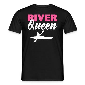River Queen Kajakfahrer - Männer T-Shirt - Schwarz - Vorne - AI Model Male 178 light (178cm)