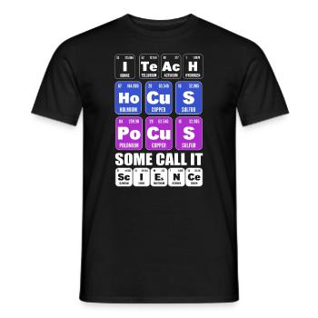 Lustiger Biologielehrer Biologe - Männer T-Shirt - Schwarz - Vorne - AI Model Male 178 light (178cm)