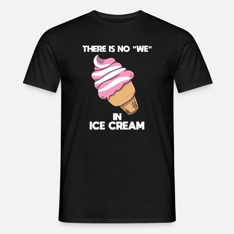 Eisliebhaber Eisverkäufer - Männer T-Shirt - Schwarz