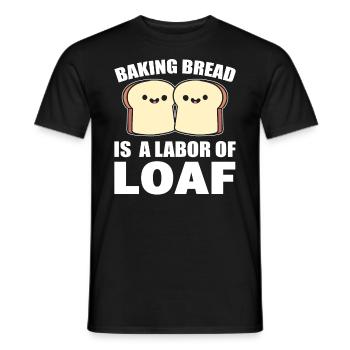 Lustiges Backen Bäcker - Männer T-Shirt - Schwarz - Vorne - AI Model Male 178 light (178cm)