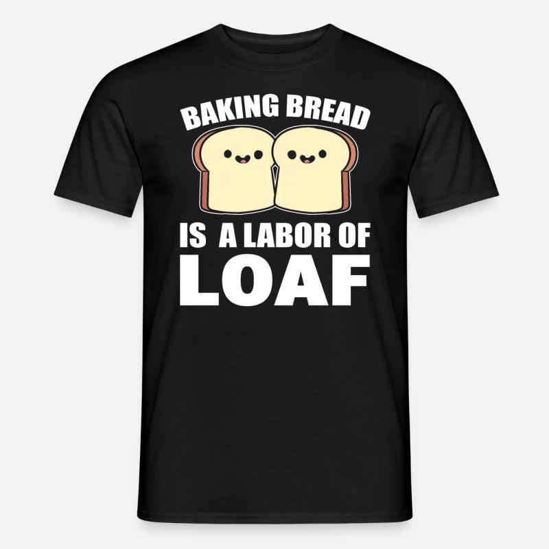 Lustiges Backen Bäcker - Männer T-Shirt - Schwarz
