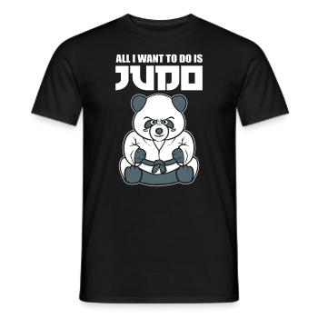 All I Want To Do Is Judo Judoka - Männer T-Shirt - Schwarz - Vorne - AI Model Male 178 light (178cm)
