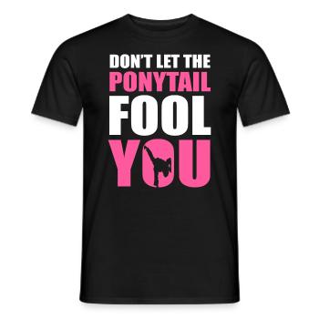 Don't Let The Ponytail Fool You Taekwondo - Männer T-Shirt - Schwarz - Vorne - AI Model Male 178 light (178cm)