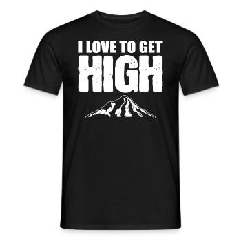 Bergklettersport Bergsteiger - Männer T-Shirt - Schwarz - Vorne - AI Model Male 178 light (178cm)