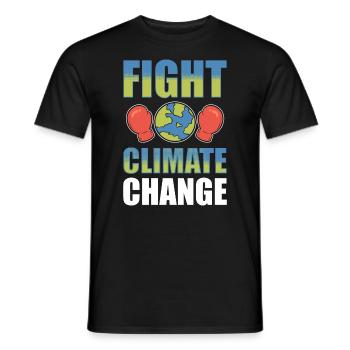 Fight Climate Change Umweltschützer - Männer T-Shirt - Schwarz - Vorne - AI Model Male 178 light (178cm)