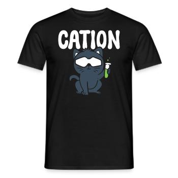 Cation Labortechniker - Männer T-Shirt - Schwarz - Vorne - AI Model Male 178 light (178cm)