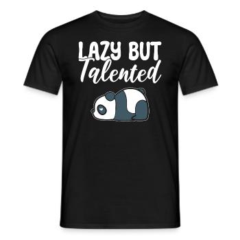 Lazy But Talented Zoowärter - Männer T-Shirt - Schwarz - Vorne - AI Model Male 178 light (178cm)