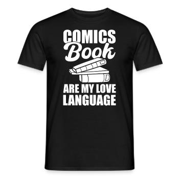 Comic -Buchliebhaber Comic -Künstler - Männer T-Shirt - Schwarz - Vorne - AI Model Male 178 light (178cm)
