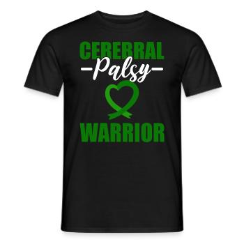 Cerebral Palsy Warrior Genetiker - Männer T-Shirt - Schwarz - Vorne - AI Model Male 178 light (178cm)