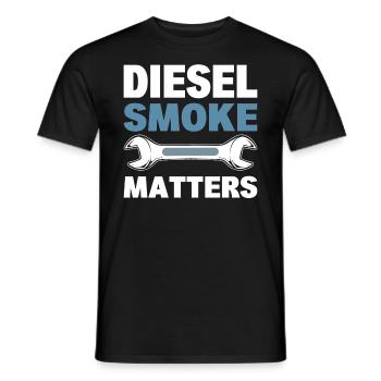 Diesel Smoke Matters Automechaniker - Männer T-Shirt - Schwarz - Vorne - AI Model Male 178 light (178cm)
