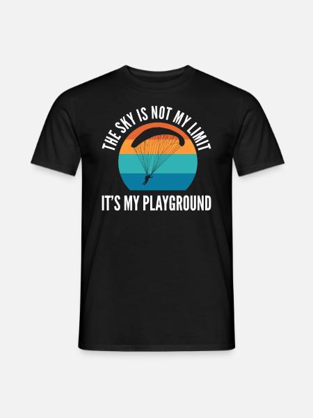 The Sky Is Not My Limit It's My Playground - Männer T-Shirt - Schwarz