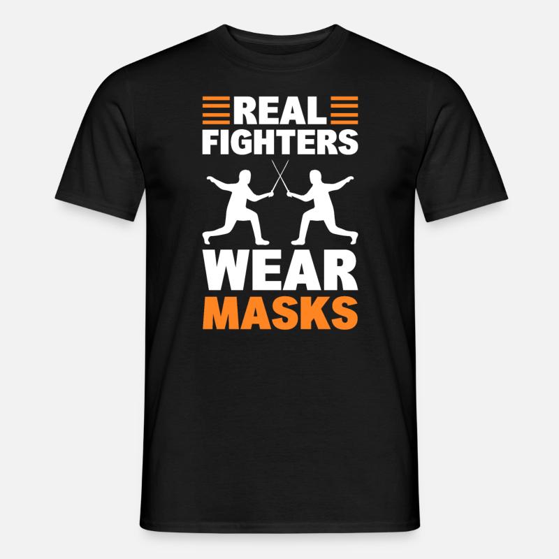 Fechtsport Fechter - Männer T-Shirt - Schwarz