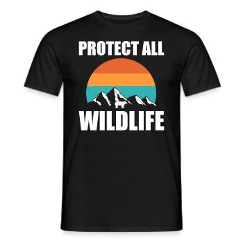 Tierliebhaber Wildtierarbeiter - Männer T-Shirt - Schwarz - Vorne - AI Model Male 178 light (178cm)