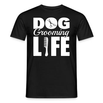 Lustige Hundepflege Pflegetechniker - Männer T-Shirt - Schwarz - Vorne - AI Model Male 178 light (178cm)