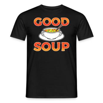 Good Soup Koch - Männer T-Shirt - Schwarz - Vorne - AI Model Male 178 light (178cm)
