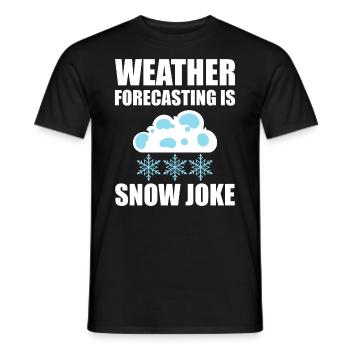Lustige Wettervorhersage Klimaforscher - Männer T-Shirt - Schwarz - Vorne - AI Model Male 178 light (178cm)