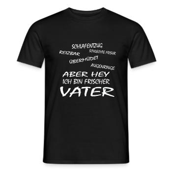 Frischer Vater - Männer T-Shirt - Schwarz - Vorne - AI Model Male 178 light (178cm)