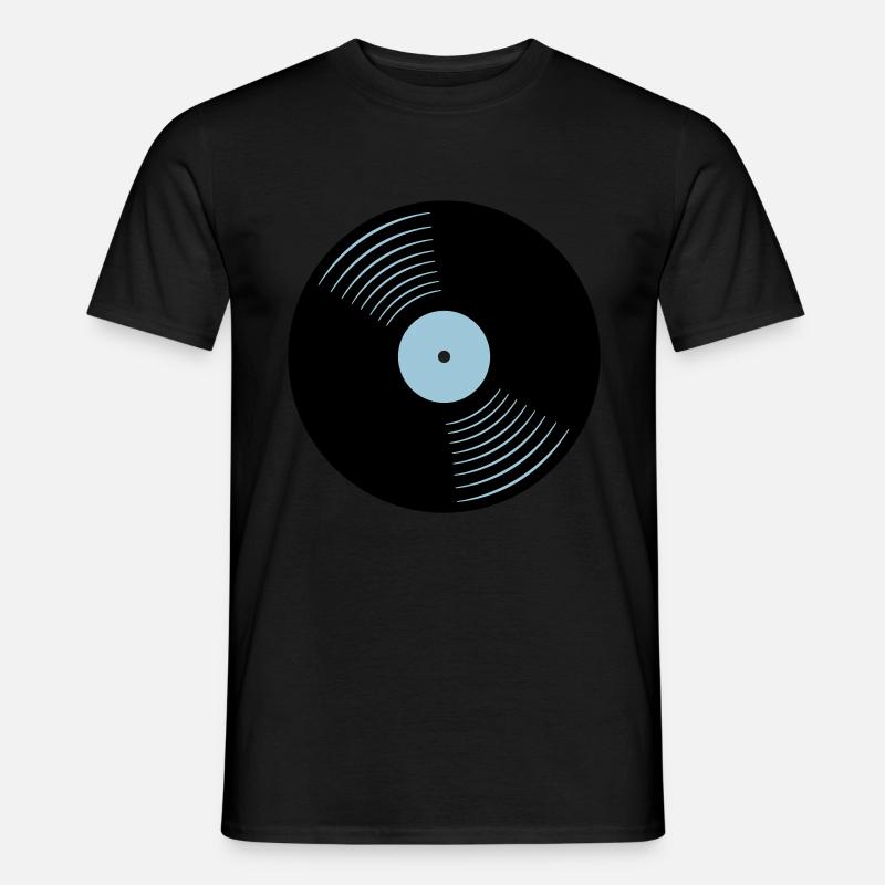 166_schallplatte_2 - Männer T-Shirt - Schwarz