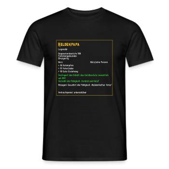 Legendärer Heldenpapa Legendär Papa Vater Eltern - Männer T-Shirt - Schwarz - Vorne - AI Model Male 178 light (178cm)