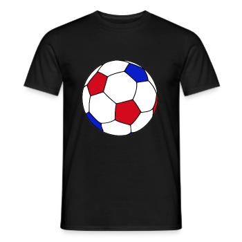 Ballon de foot France - T-shirt homme - noir - Devant - AI Model Male 178 light (178cm)