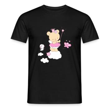 Magic Teddy Bear Princess - Männer T-Shirt - Schwarz - Vorne - AI Model Male 178 light (178cm)