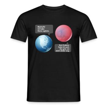 Dégoûtant - Homo sapiens! (Édition simple) - T-shirt homme - noir - Devant - AI Model Male 178 light (178cm)