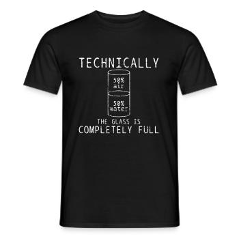Professeur de sciences - T-shirt homme - noir - Devant - AI Model Male 178 light (178cm)