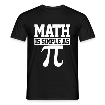 Pi Day - T-shirt homme - noir - Devant - AI Model Male 178 light (178cm)