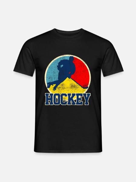 Eishockey Eishockey Eishockey - Männer T-Shirt - Schwarz