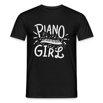 Klavier - Männer T-Shirt - Schwarz - Vorne - AI Model Male 178 light (178cm)