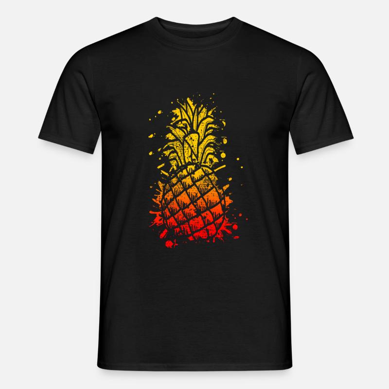 Ananas Ananas Ananas - Männer T-Shirt - Schwarz