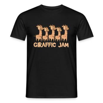 Girafe Girafe Girafe - T-shirt homme - noir - Devant - AI Model Male 178 light (178cm)