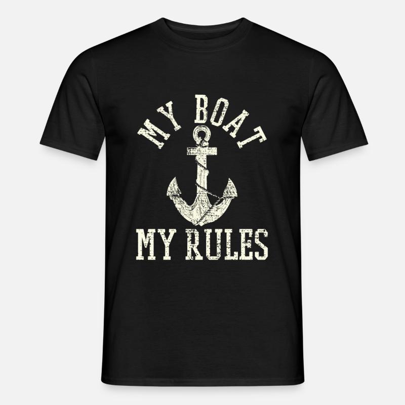 Bootfahren - Männer T-Shirt - Schwarz
