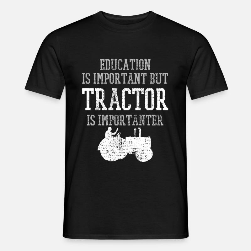 Traktor - Männer T-Shirt - Schwarz