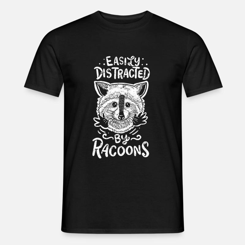 Waschbär Waschbär Waschbär - Männer T-Shirt - Schwarz