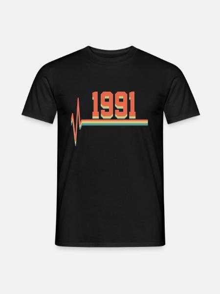 1991 1991 1991 - Men's T-Shirt - black