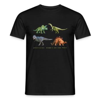 dinosaurier_06201401 - Männer T-Shirt - Schwarz - Vorne - AI Model Male 178 light (178cm)