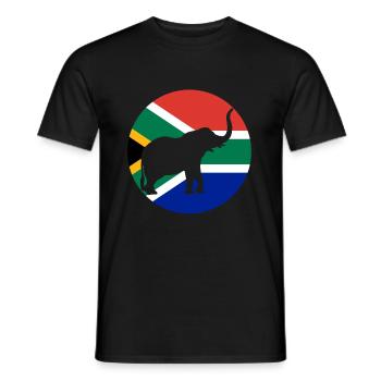 Afrique du Sud - T-shirt homme - noir - Devant - AI Model Male 178 light (178cm)
