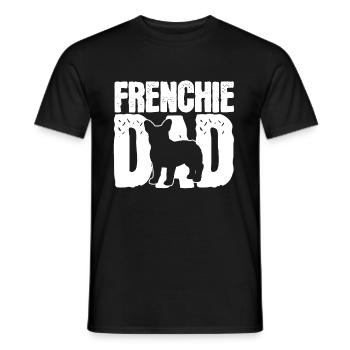 Bulldog français - T-shirt homme - noir - Devant - AI Model Male 178 light (178cm)