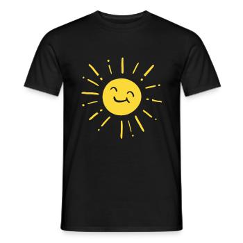 Sunshine sunshine - Men's T-Shirt - black - Front - AI Model Male 178 light (178cm)
