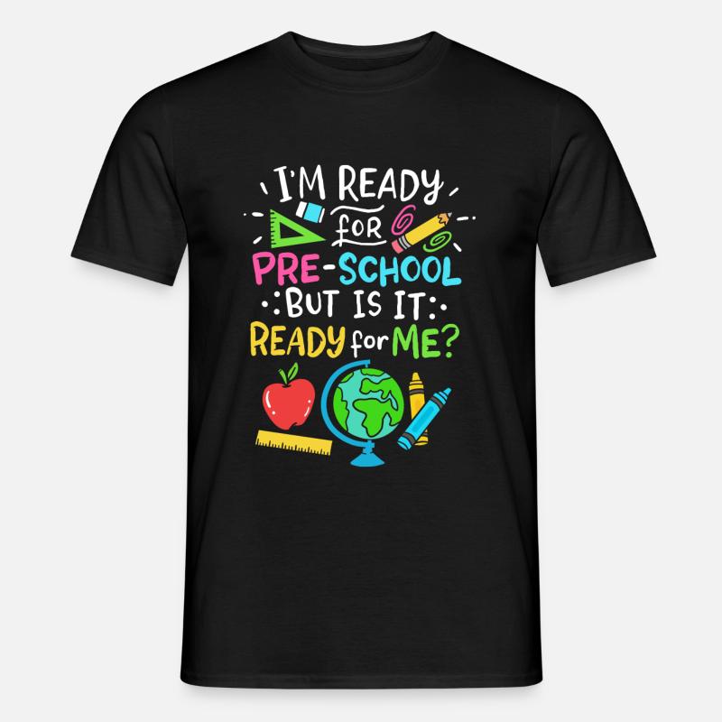 Vorschule - Männer T-Shirt - Schwarz