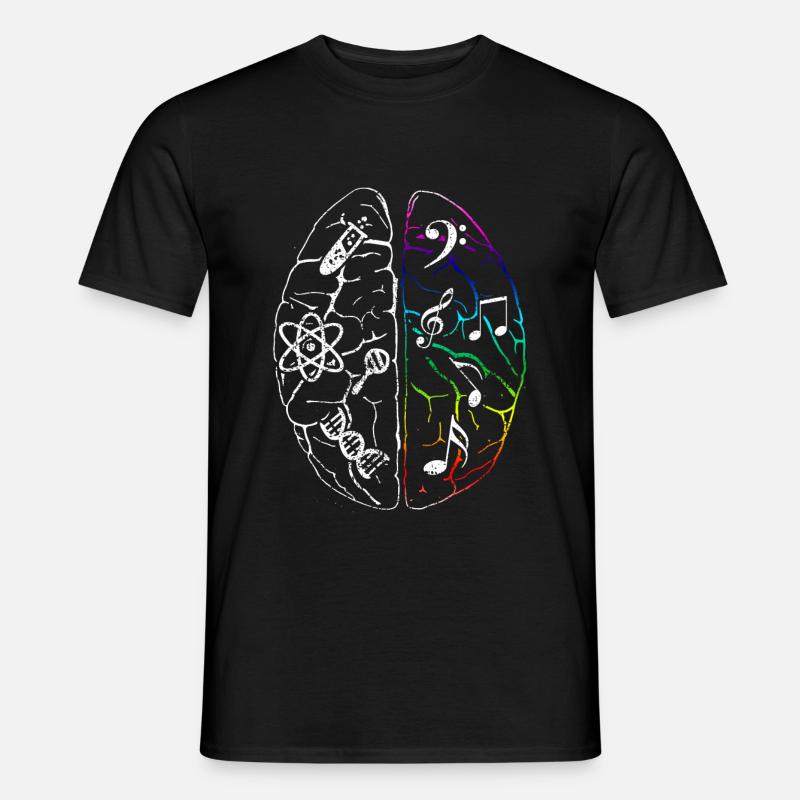 Brain Neurology - Männer T-Shirt - Schwarz