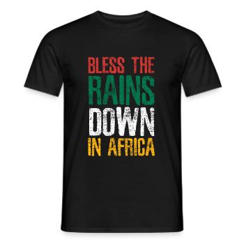 Afrika Musik - Männer T-Shirt - Schwarz - Vorne - AI Model Male 178 light (178cm)